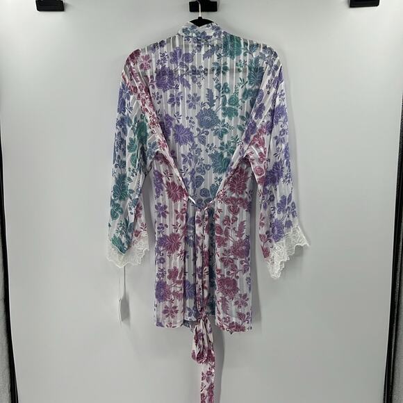 In Bloom by Jonquil Sheer Floral Wrap - Pink/Purple - XS/S - NWT - Picture 7 of 7